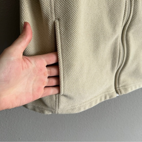 Duluth Tradjng Co. Cream Fleece Zip Vest Medium - Picture 6 of 11
